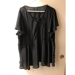 Black torrid dress top